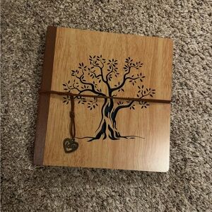 Wooden Tree Photo Album New in Box